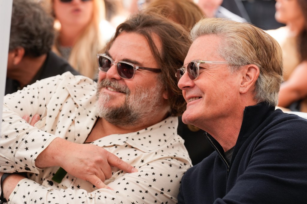 Jack Black and Kyle MacLachlan at Naomi Watts' Hollywood Walk of Fame star ceremony