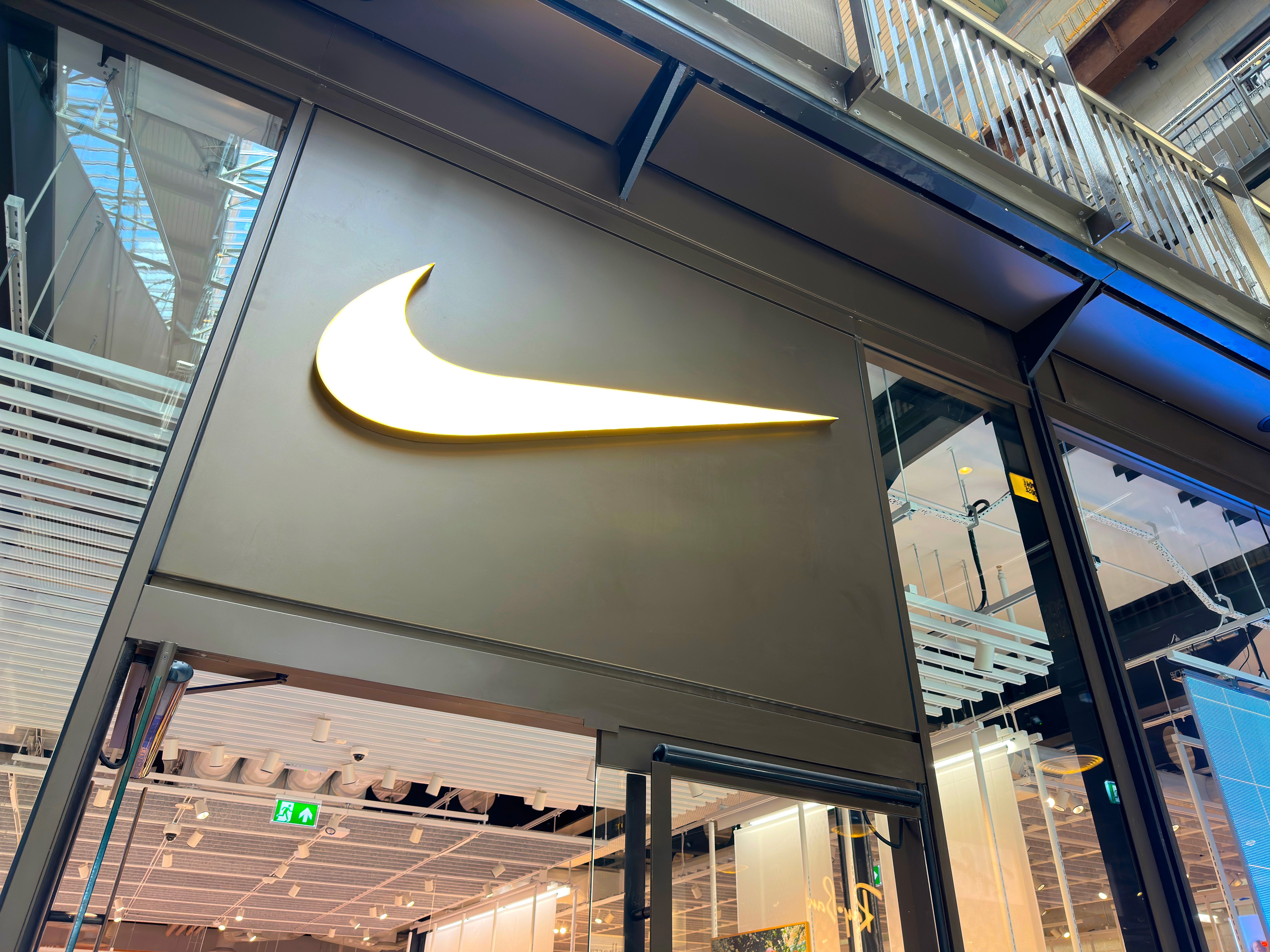 Nike logo storefront