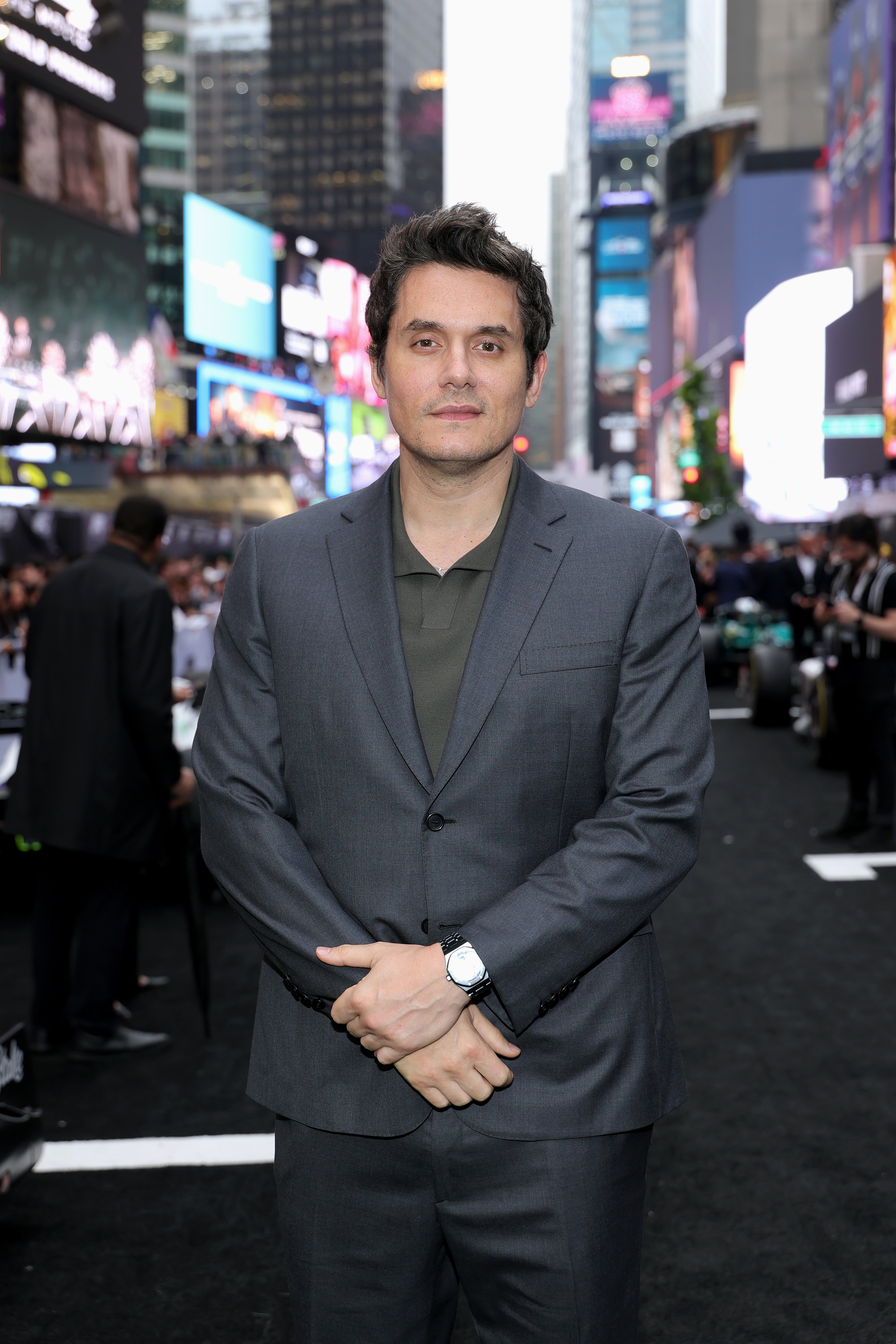 John Mayer attends the World Premiere of F1 The Movie in Times Square.