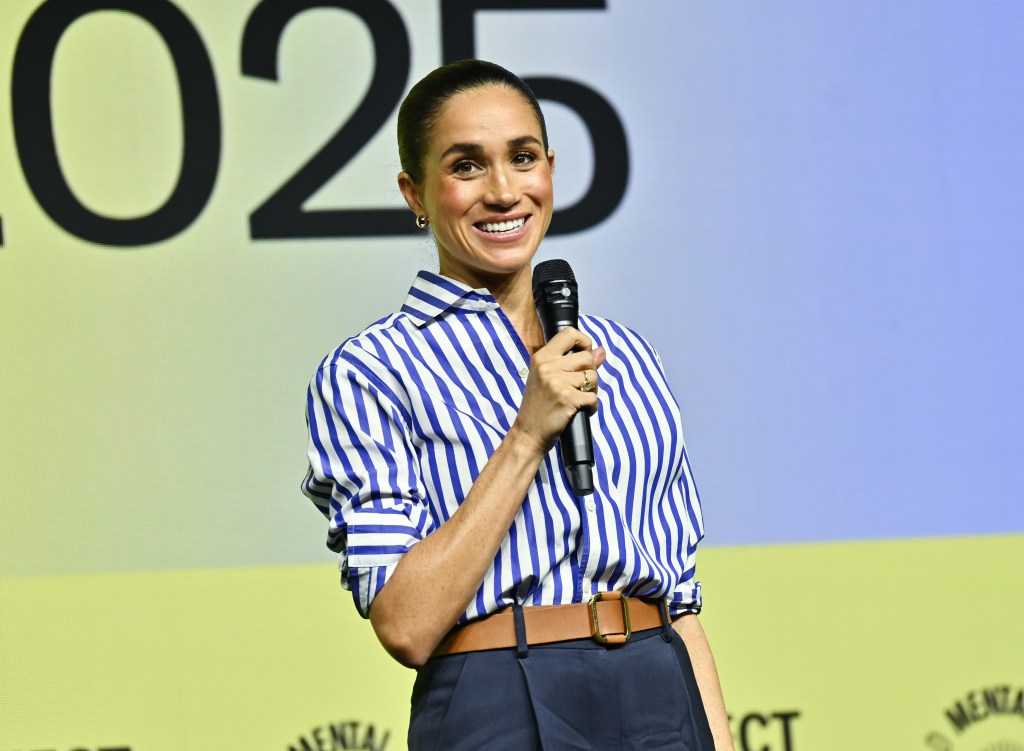 Meghan Markle, The Duchess of Sussex, speaking at Project Healthy Minds' World Mental Health Day Festival.
