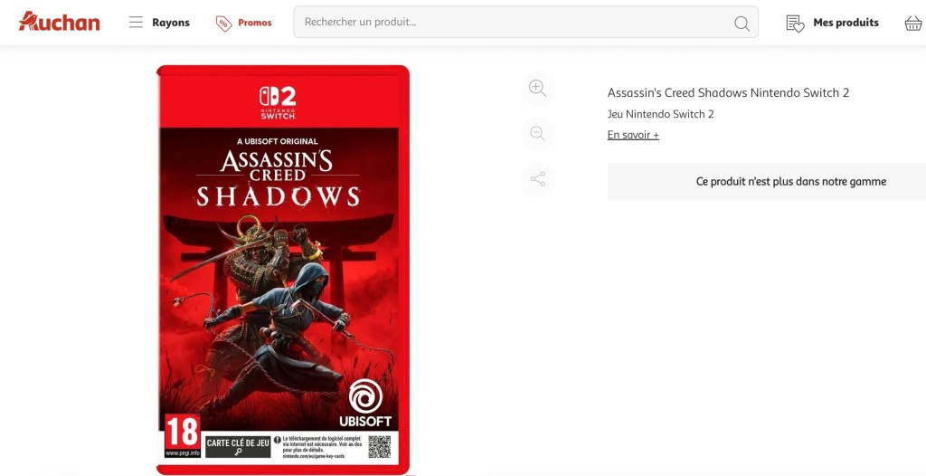 AC Shadows Switch 2 Confirmed