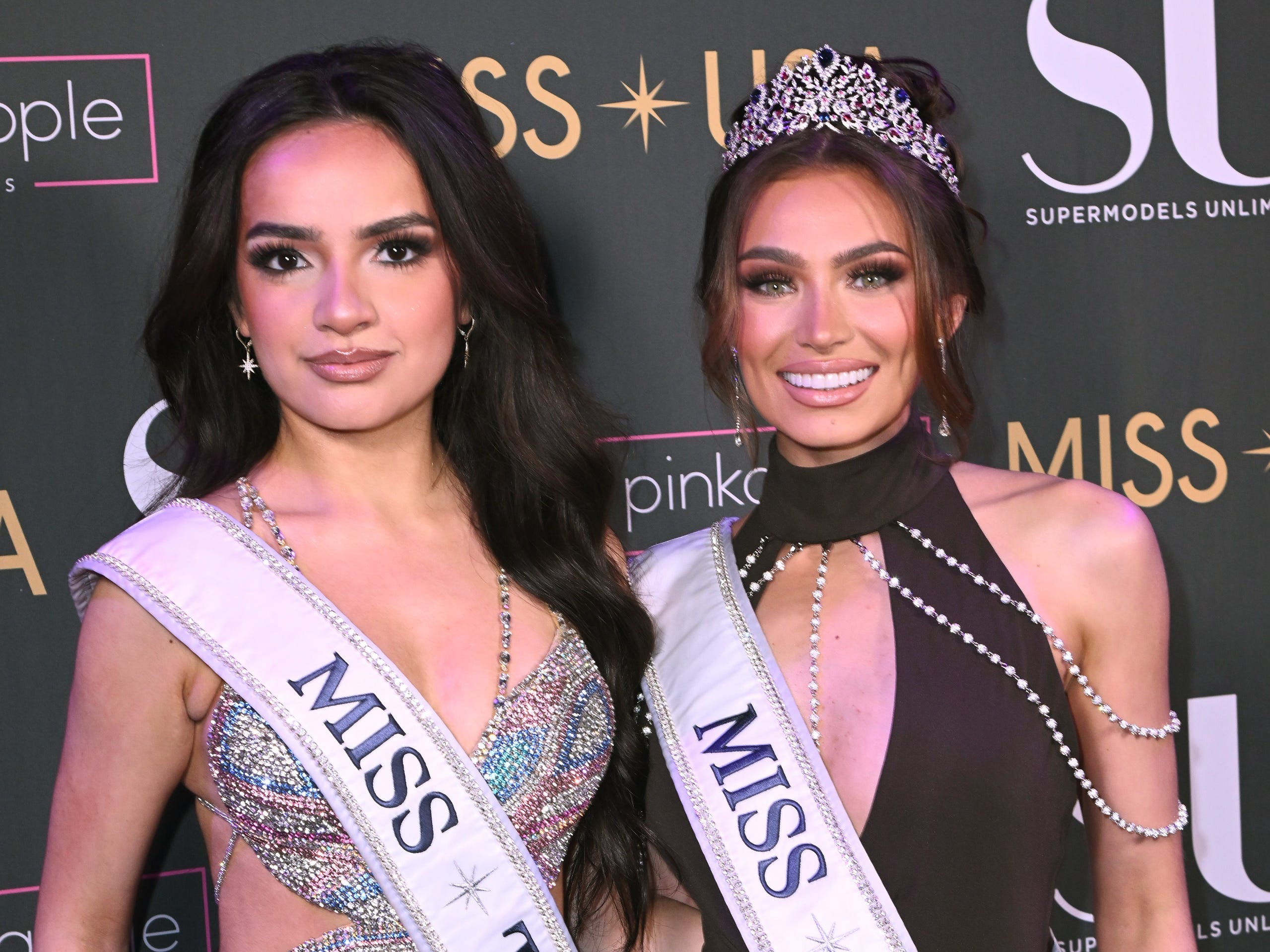 Miss Teen USA 2023 UmaSofia Srivastava and Miss USA 2023 Noelia Voigt
