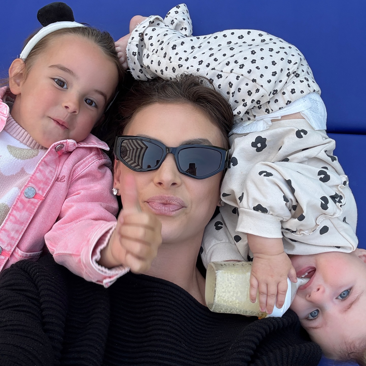 Lala Kent with her daughters Ocean and Sosa.