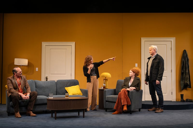Chris Bauer (Tough), Aubrey Plaza (Susan), Mary Wiseman (Faye) & CJ Wilson (Dan)