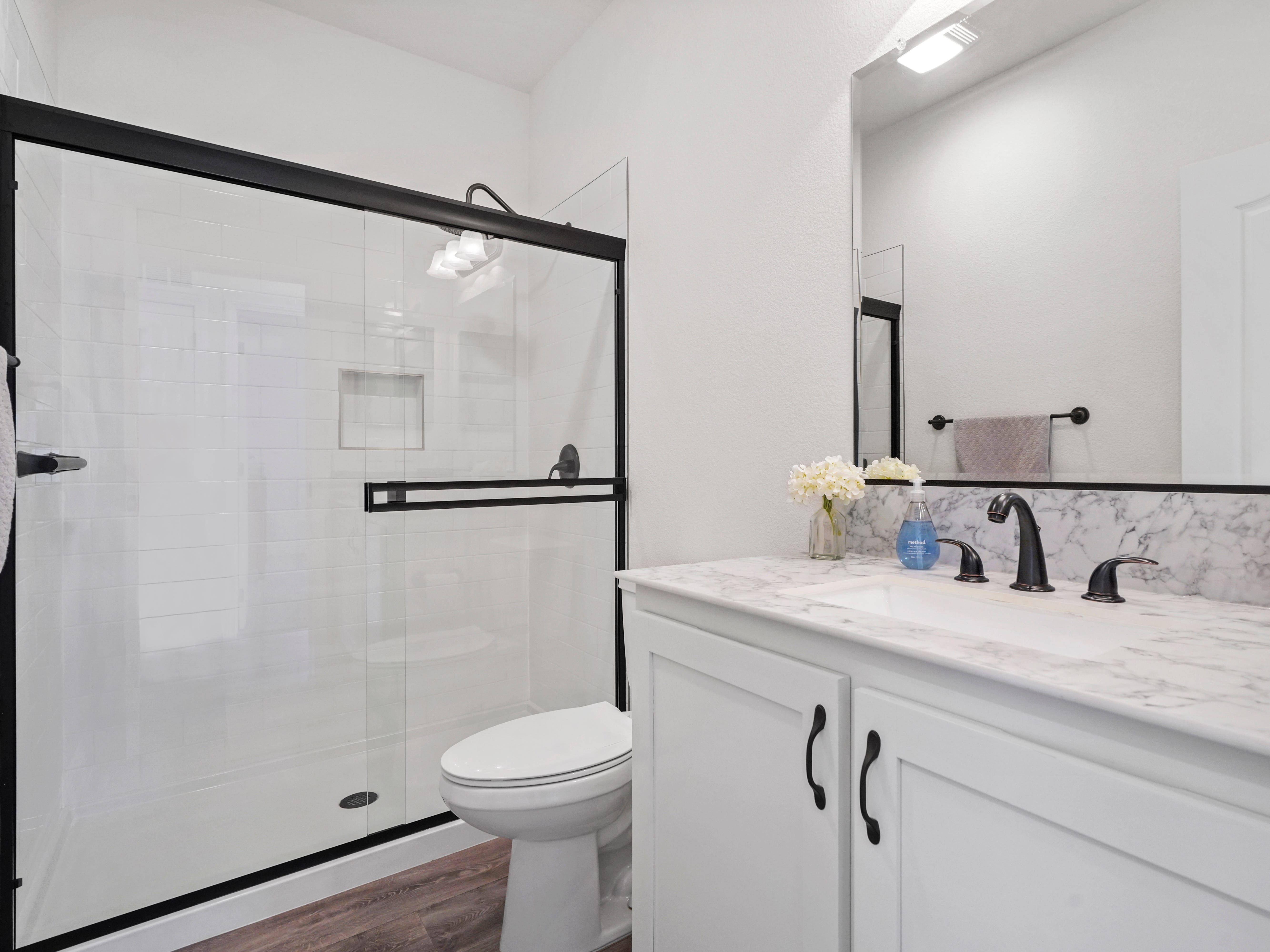 The bathroom of a Villa ADU.