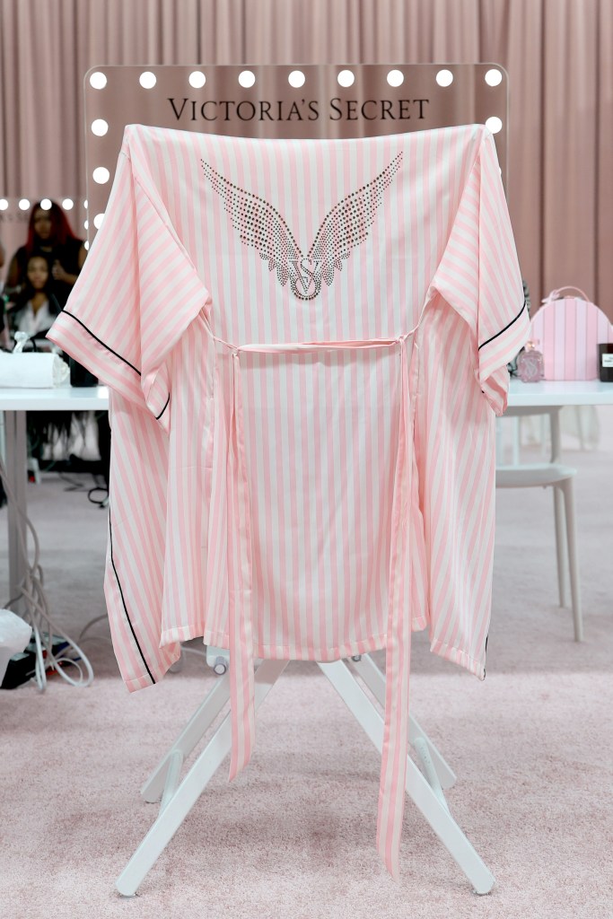 Backstage ambiance before the Victoria's Secret Fashion Show