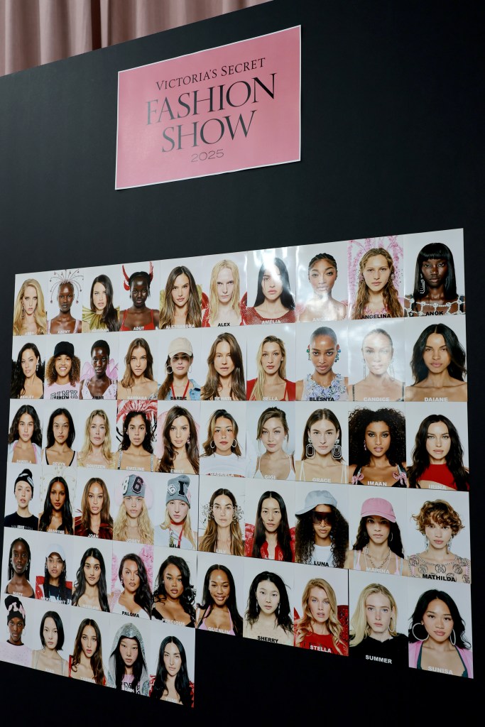 Backstage ambiance before the Victoria's Secret Fashion Show