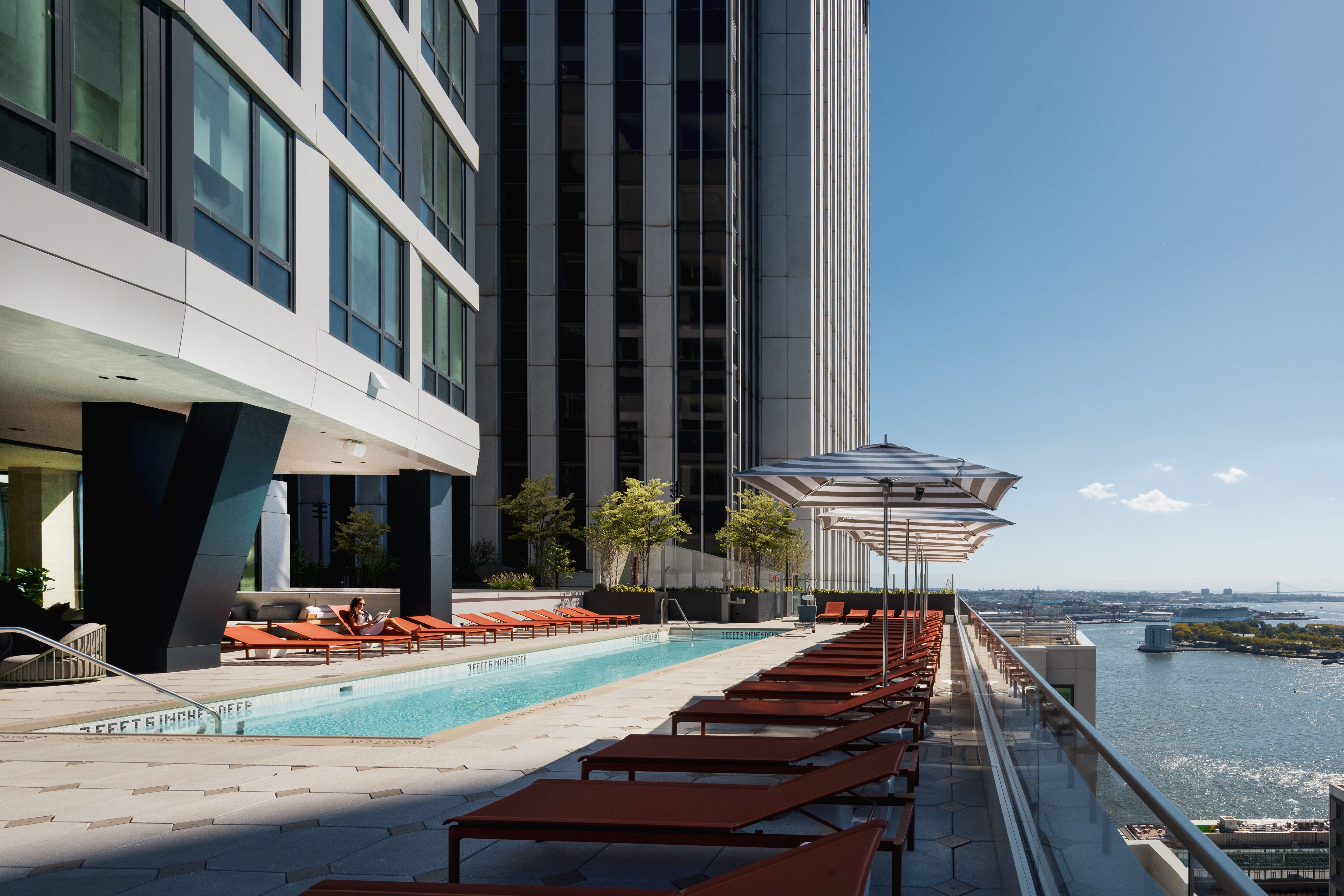 The terrace pool at 25 Water Street