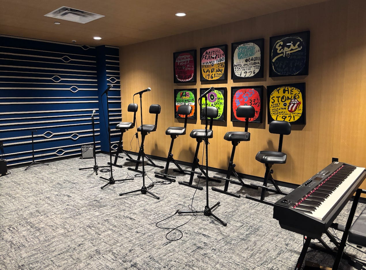 A recording studio at 25 Water Street in NYC.