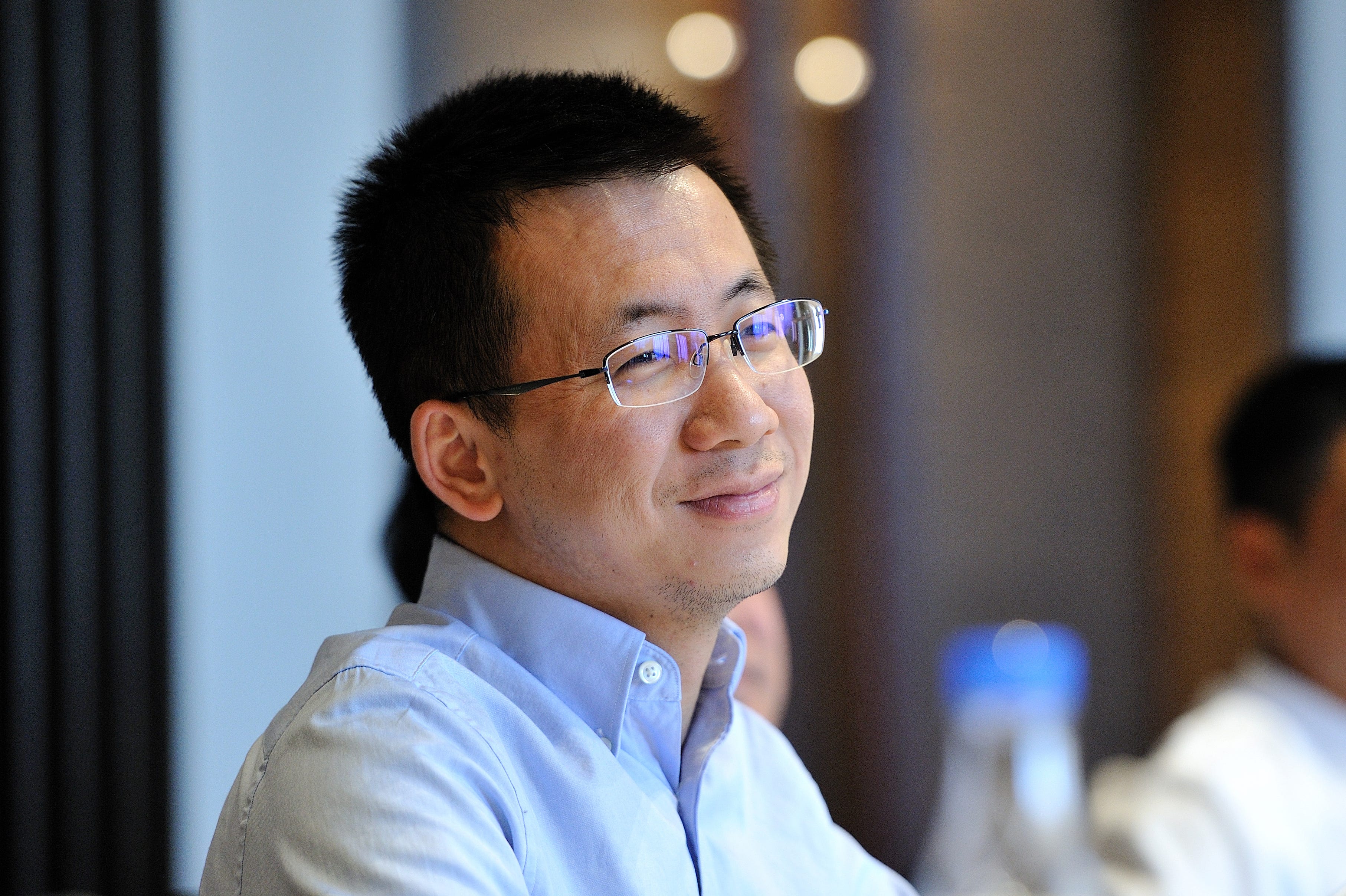 Zhang Yiming, founder and global CEO of ByteDance, poses for the camera.