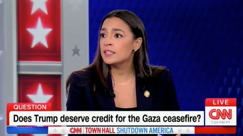 AOC on CNN talking Trump.