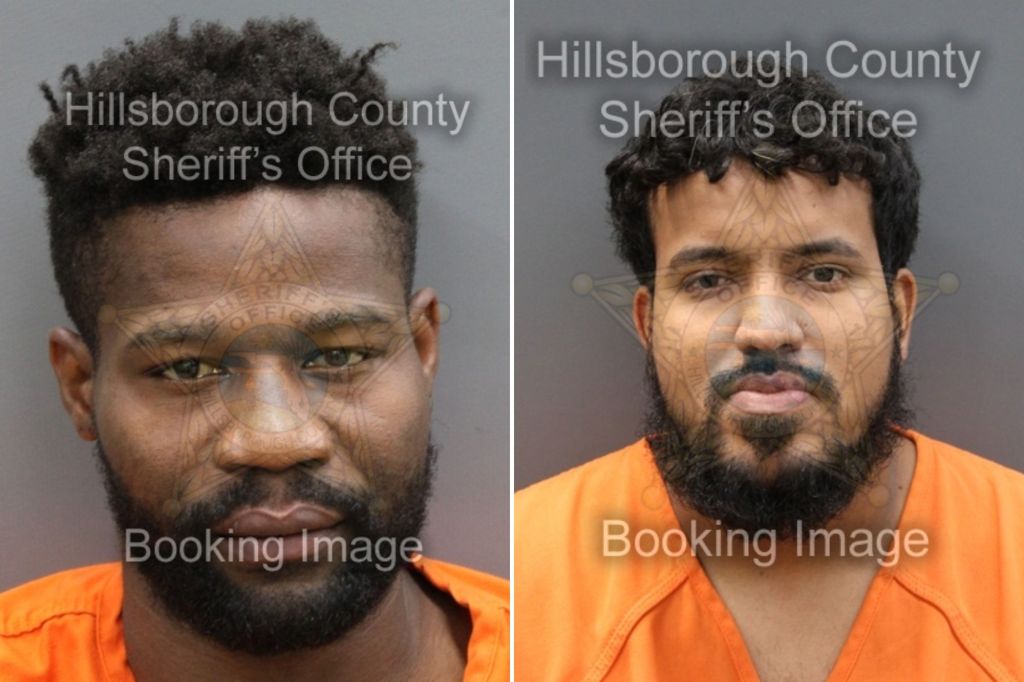 An image collage containing 2 images, Image 1 shows Booking photo of Charles Luis Enrique, Image 2 shows Mugshot of Omardy Maldonado Rodriguez