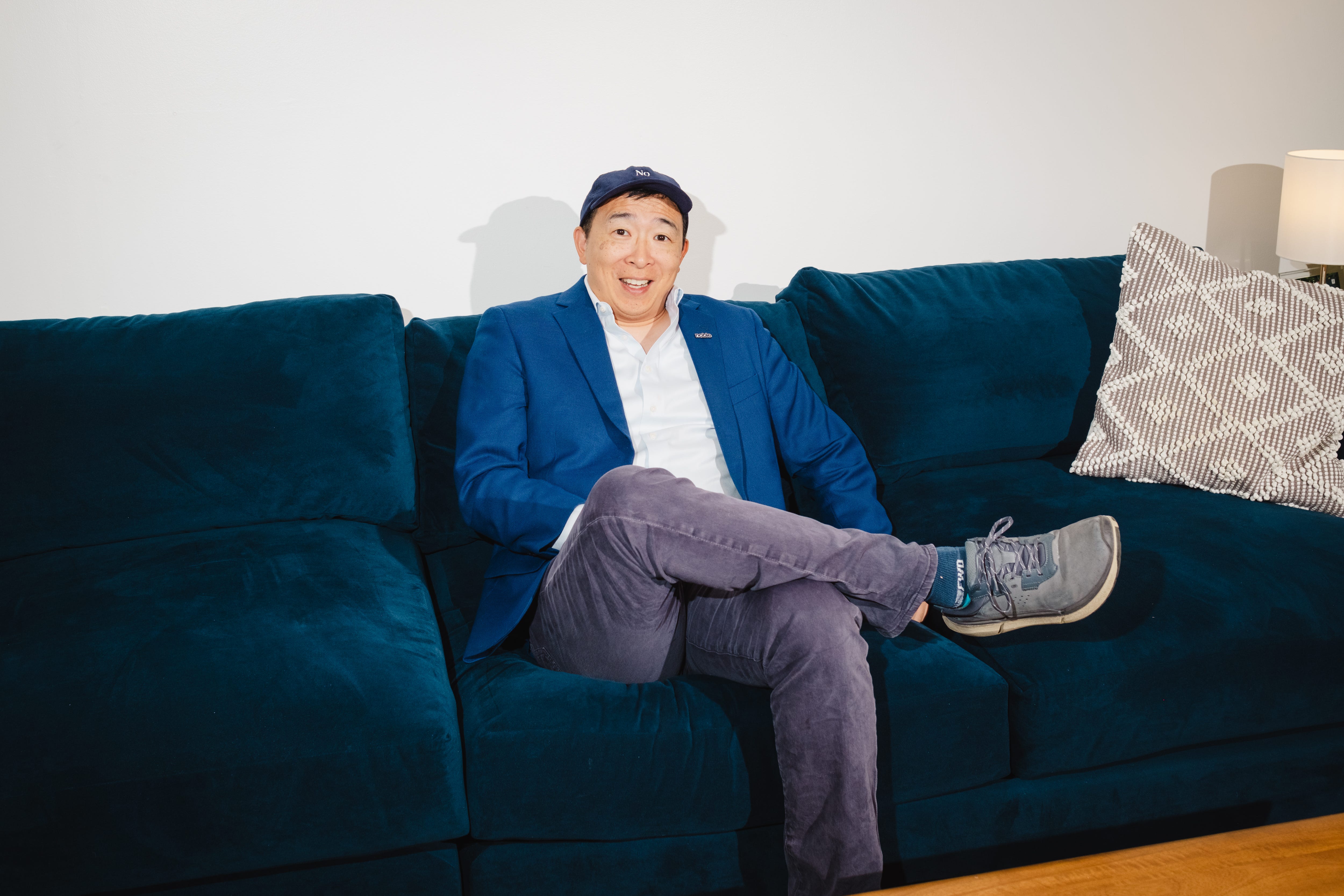 Andrew Yang on the couch
