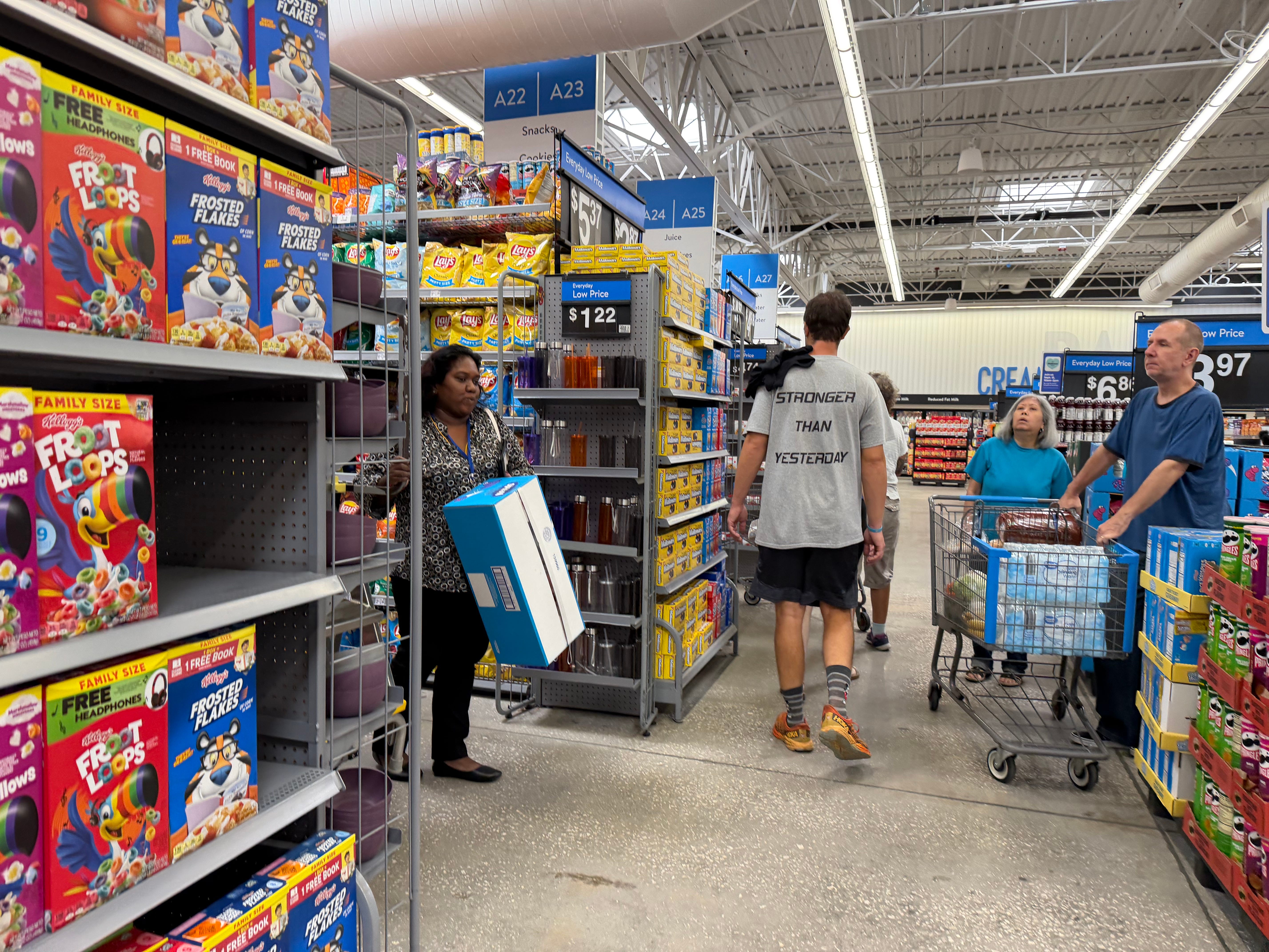 Aisles at Walmart