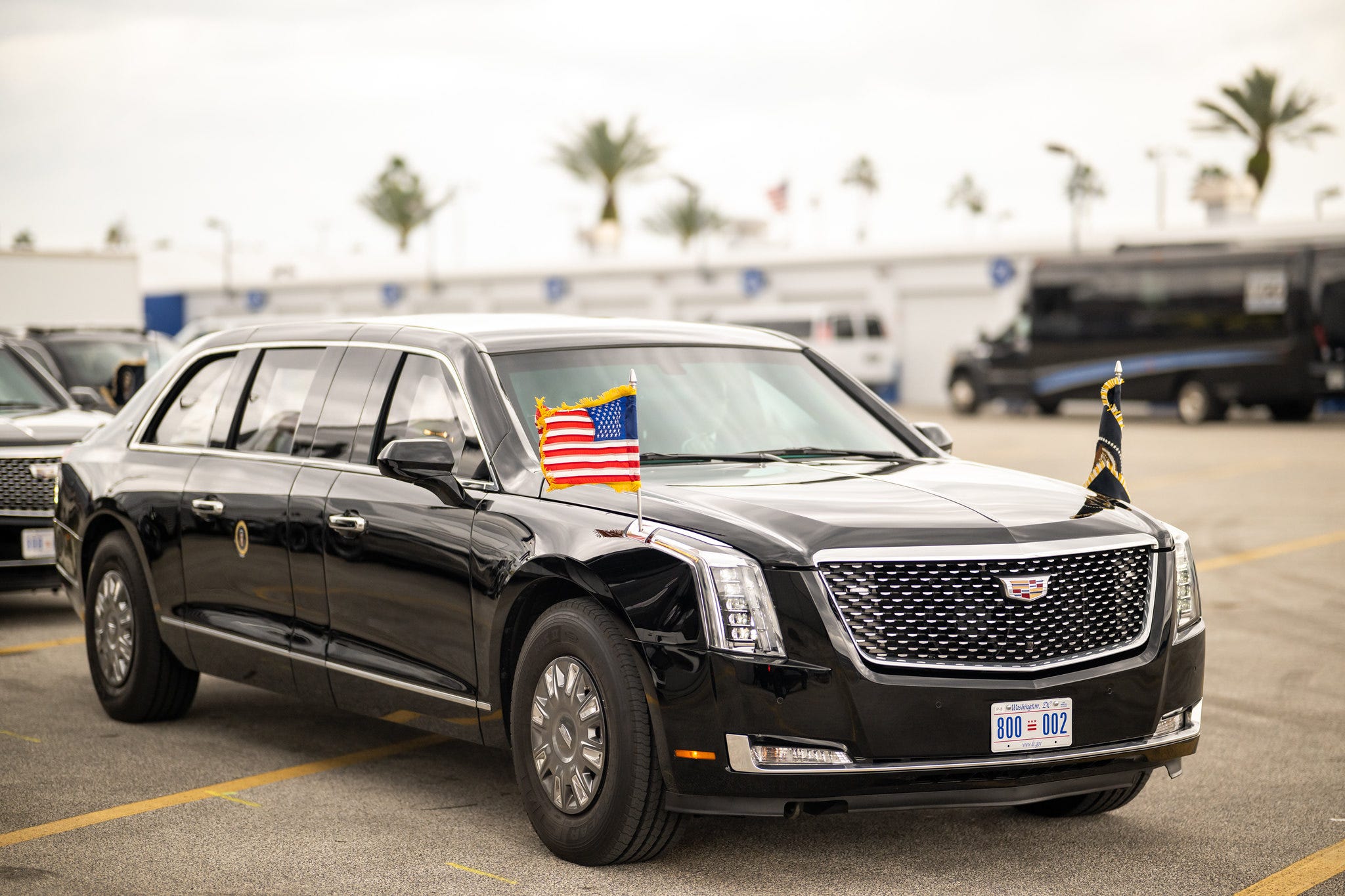 The presidential limousine known as