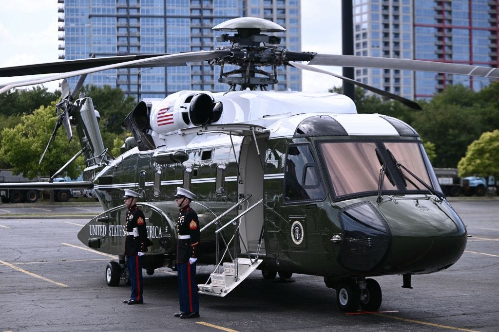 The new Marine One, model Sikorsky VH-92A.