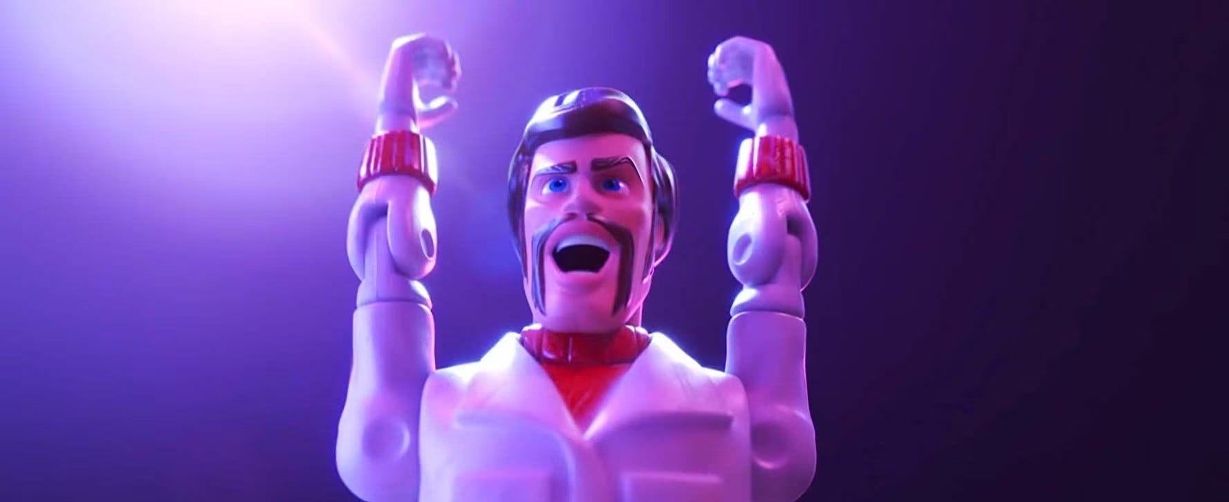 Keanu Reeves as Toy Story 4 character Duke Caboom
