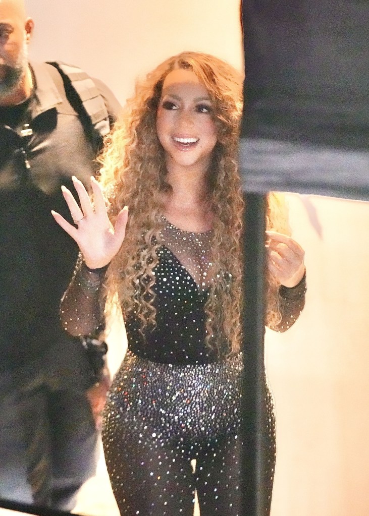 Mariah Carey sparkles ahead of her RNB Fridays gig in Brisbane in Australia.