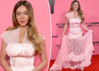 Sydney Sweeney combines corsetry with sheer lace at ‘Christy’ premiere during BFI London Film Festival