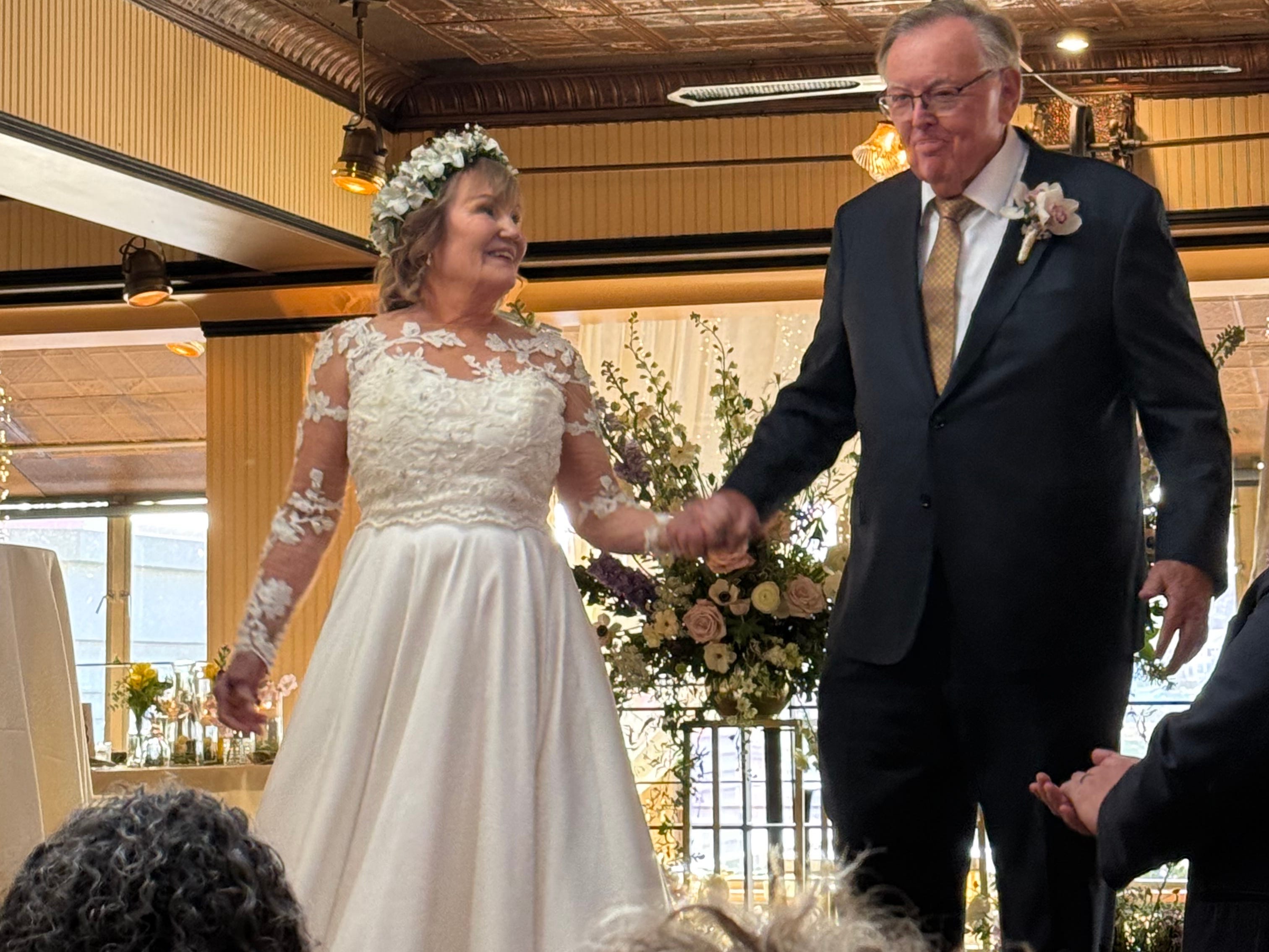 Couple at wedding