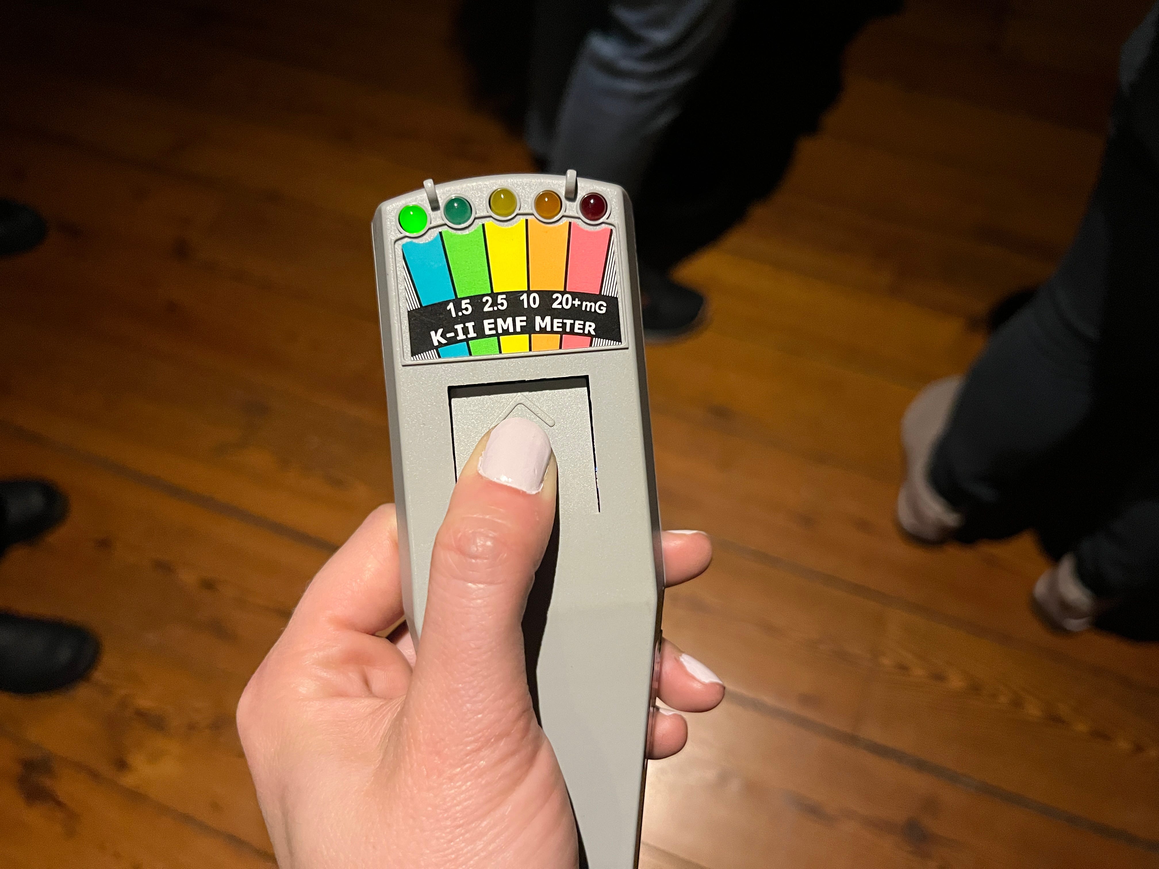 An EMF meter.