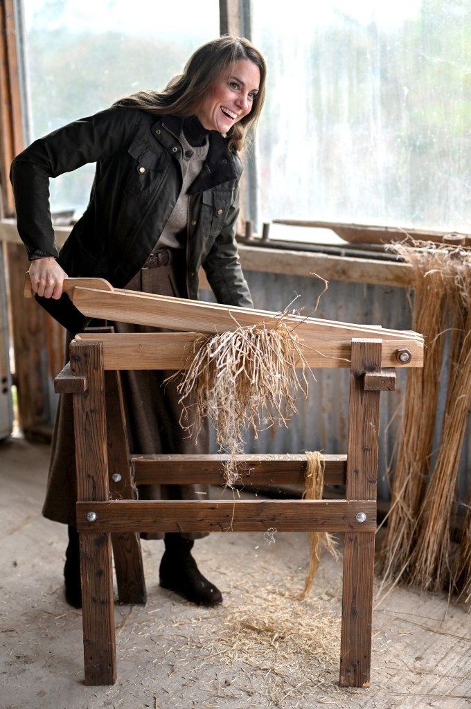 Kate Middleton loves the grind of farm work during a visit to rural Northern Ireland.
