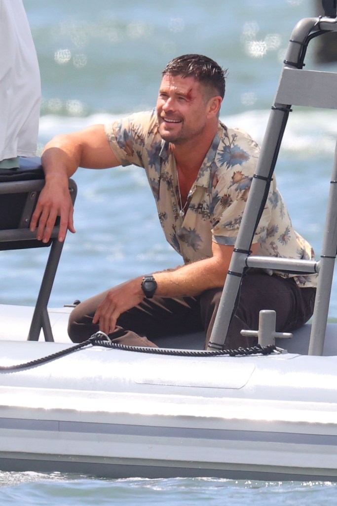 Chris Hemsworth is having a Thor-sday from hell while shooting the submarine thriller “Subversion” in Australia.

