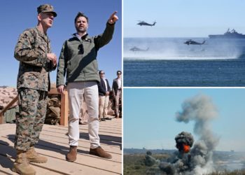 JD Vance sees live-fire demonstration to mark Marines’ 250th — spars with Gavin Newsom over plans