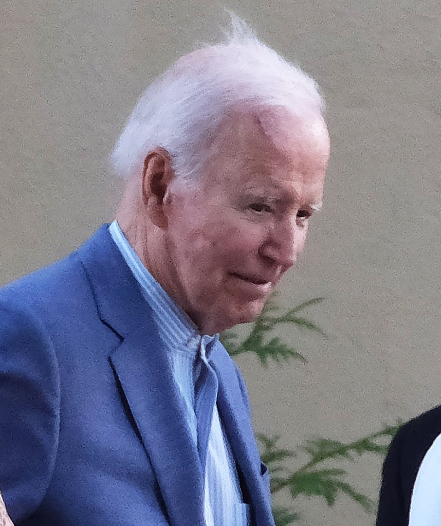 President Joe Biden attending Saturday evening mass at St. Joseph on the Brandywine Church in Wilmington, Delaware.