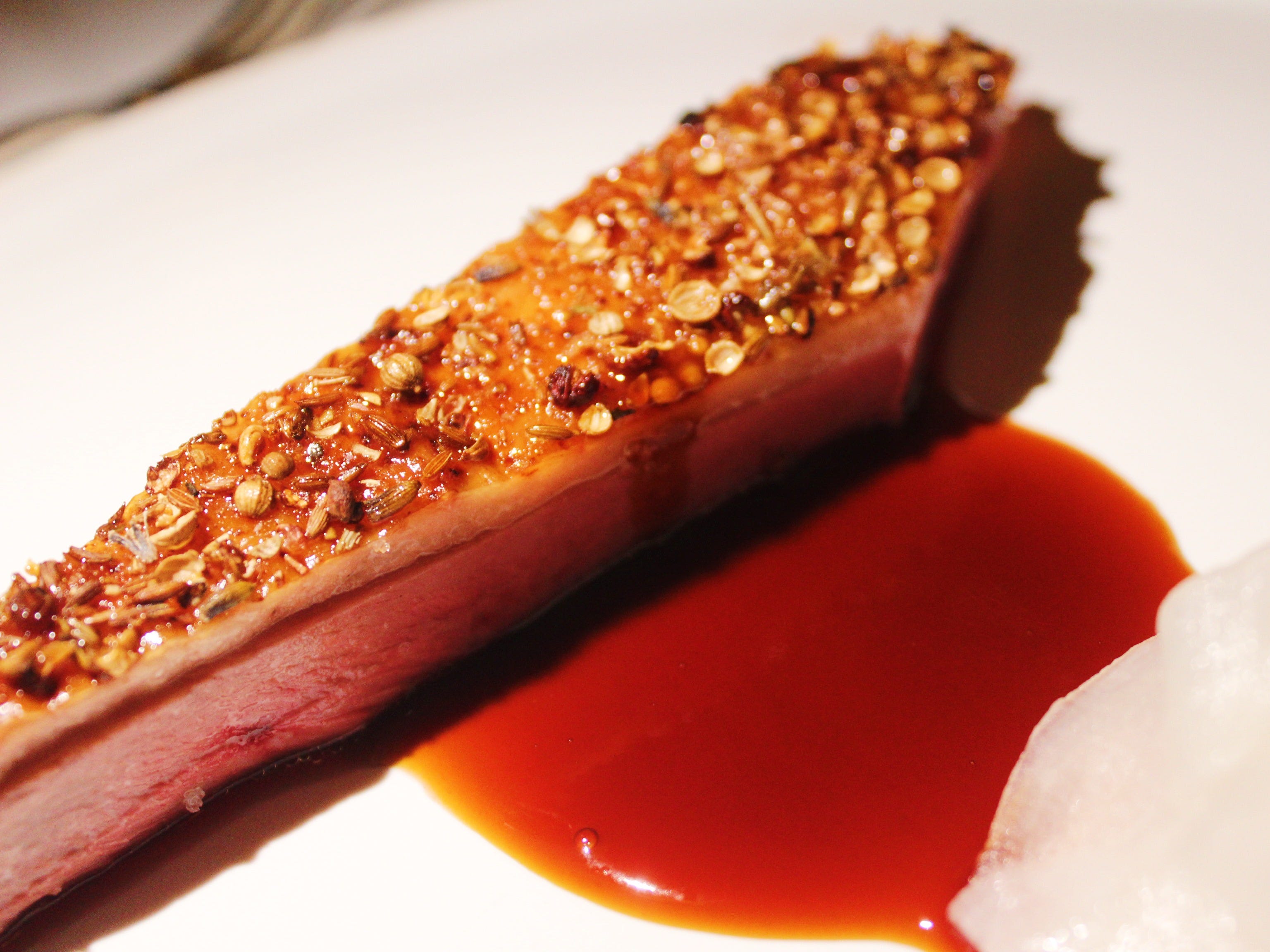 eleven madison park honey lavendar duck