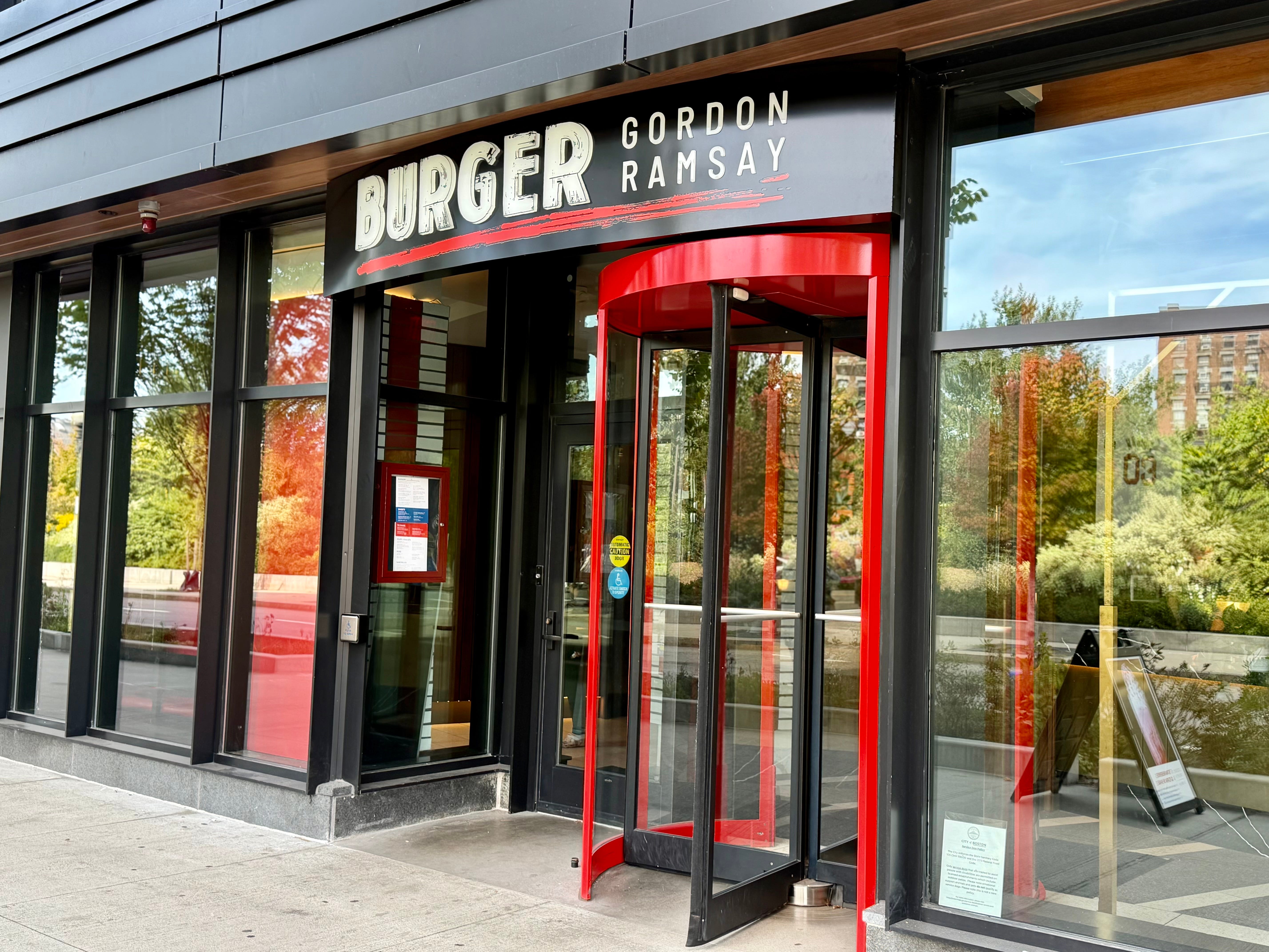 The exterior of Gordon Ramsay Burger.