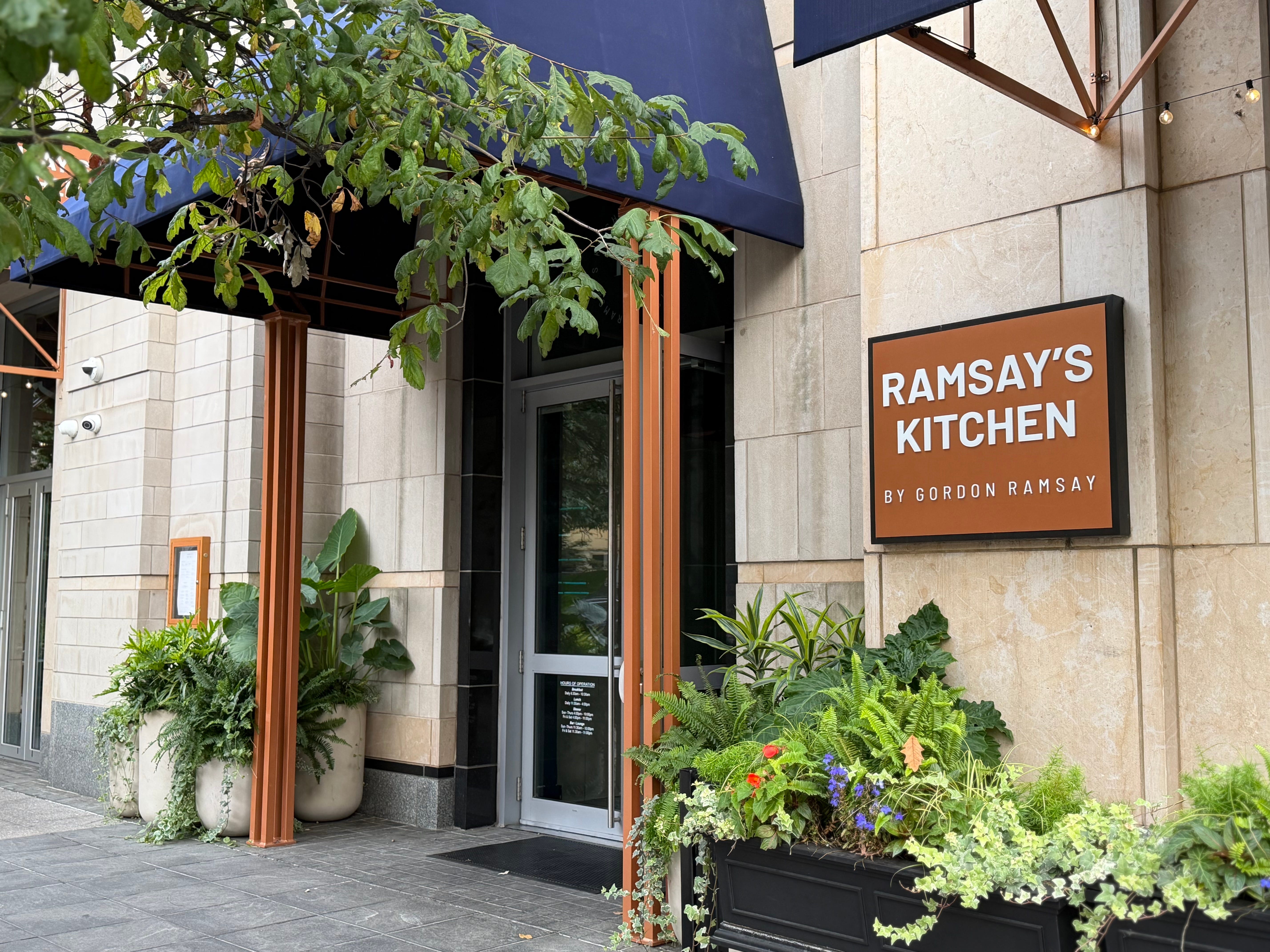 The exterior of Ramsay's Kitchen.