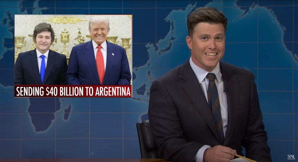 Colin Jost on SNL. 