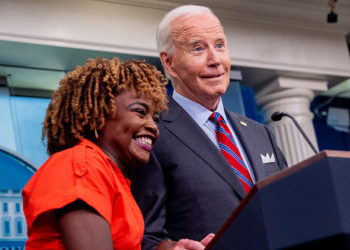 Former Press Secretary Karine Jean-Pierre Leaves Democratic Party over ‘Horrible’ Treatment of President Biden