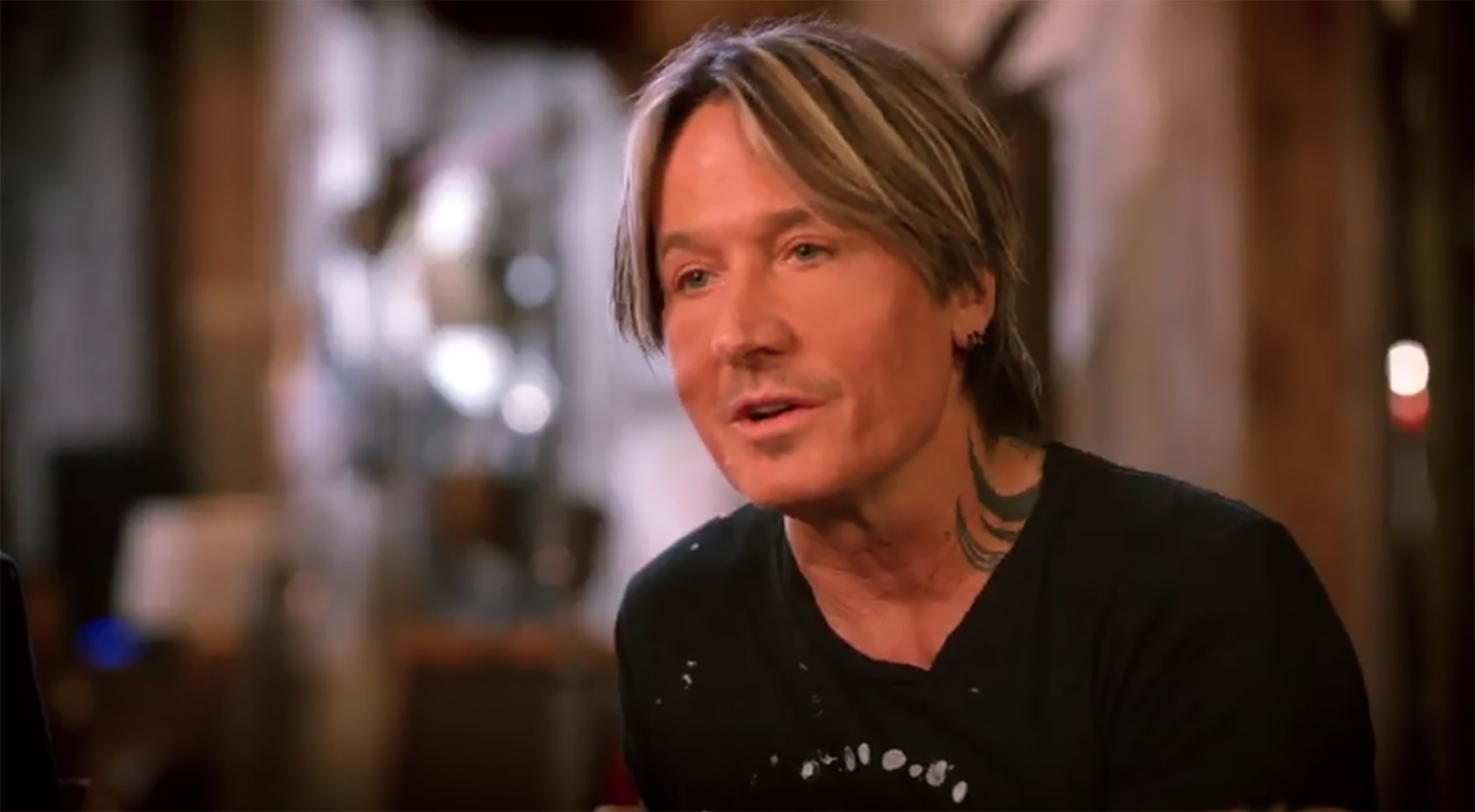 Keith Urban reflecting on the hardship of touring.
