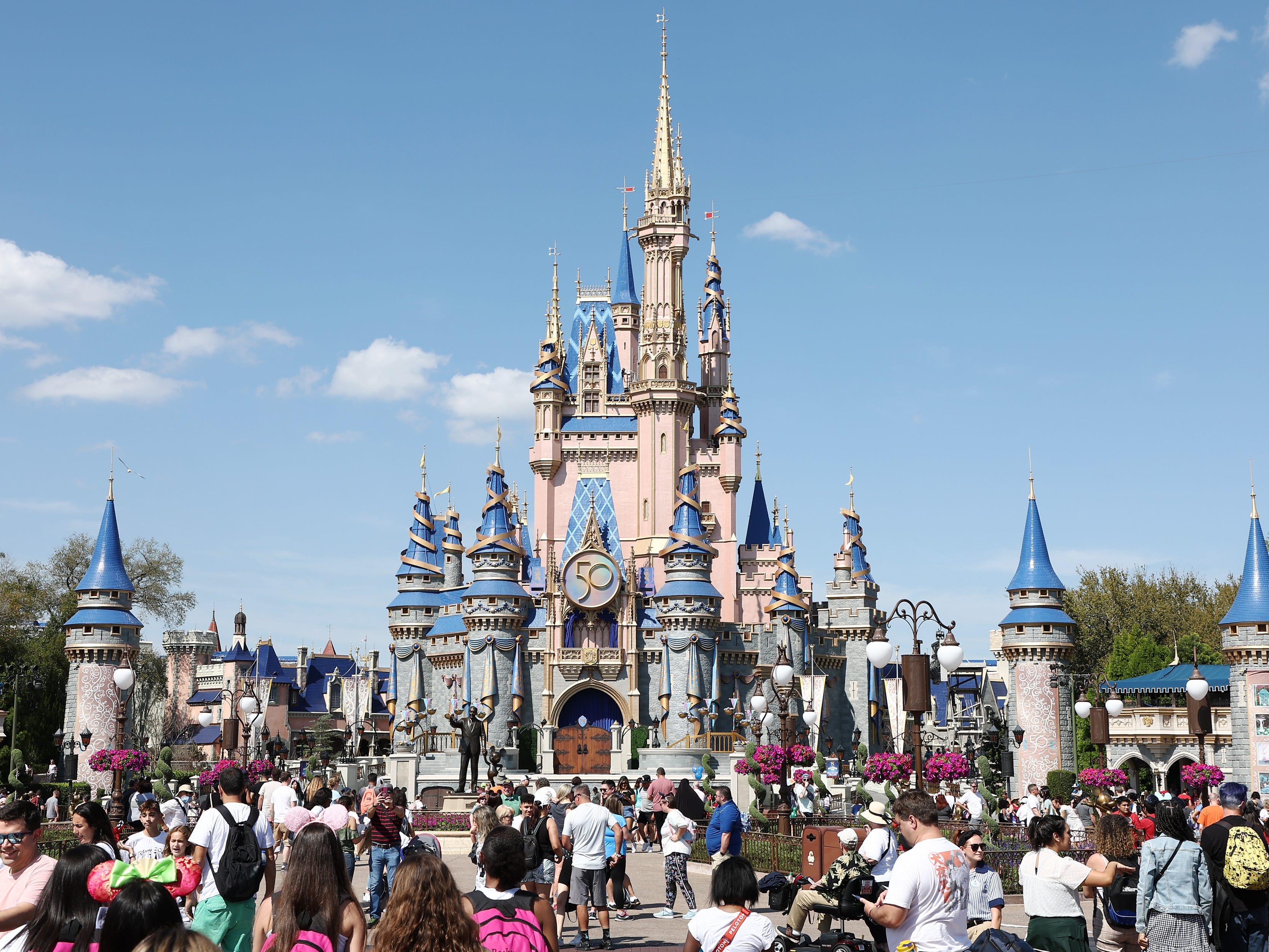 Cinderella's Castle at Walt Disney World in Florida.