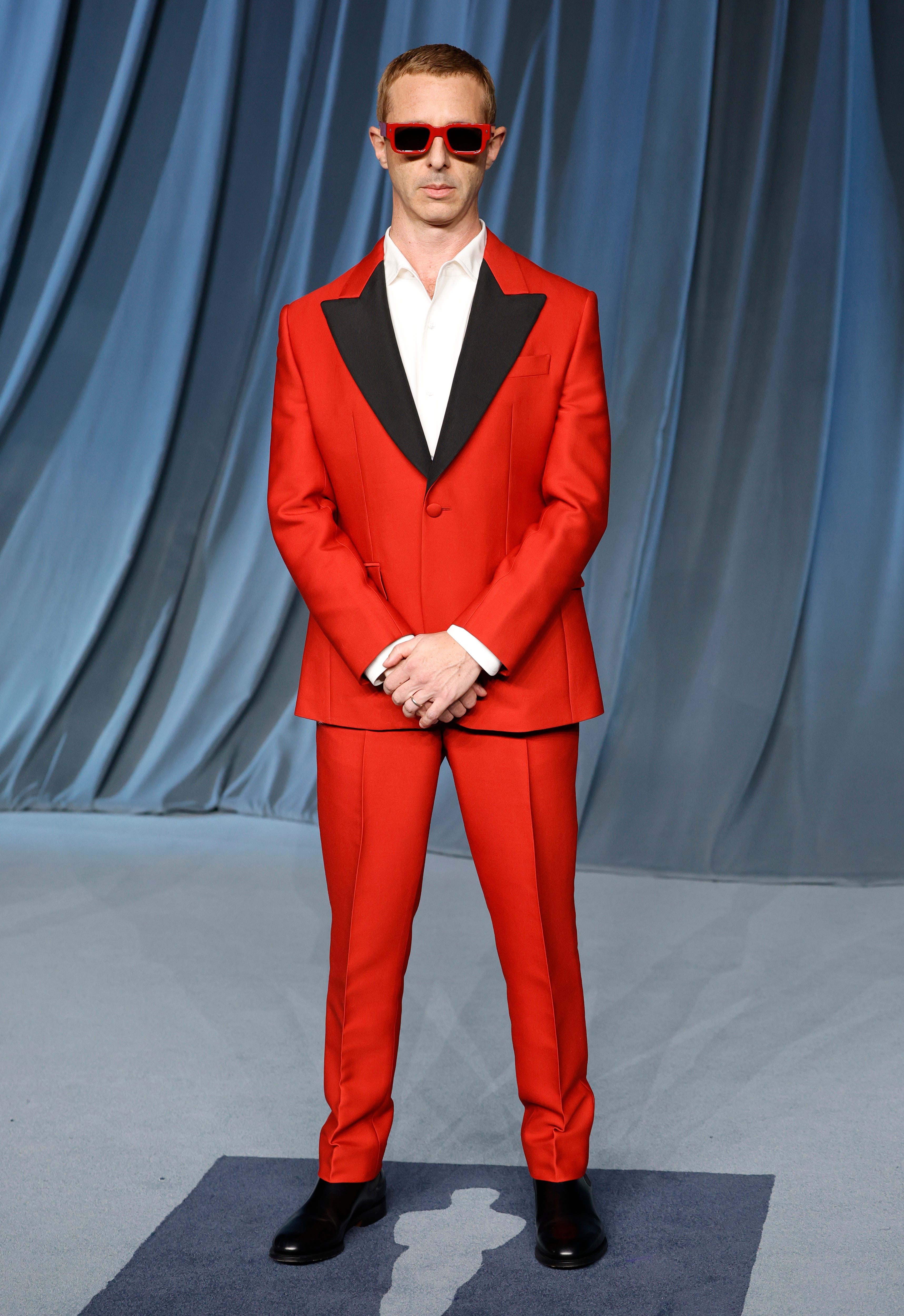 Jeremy Strong at the Academy Museum Gala in Los Angeles.