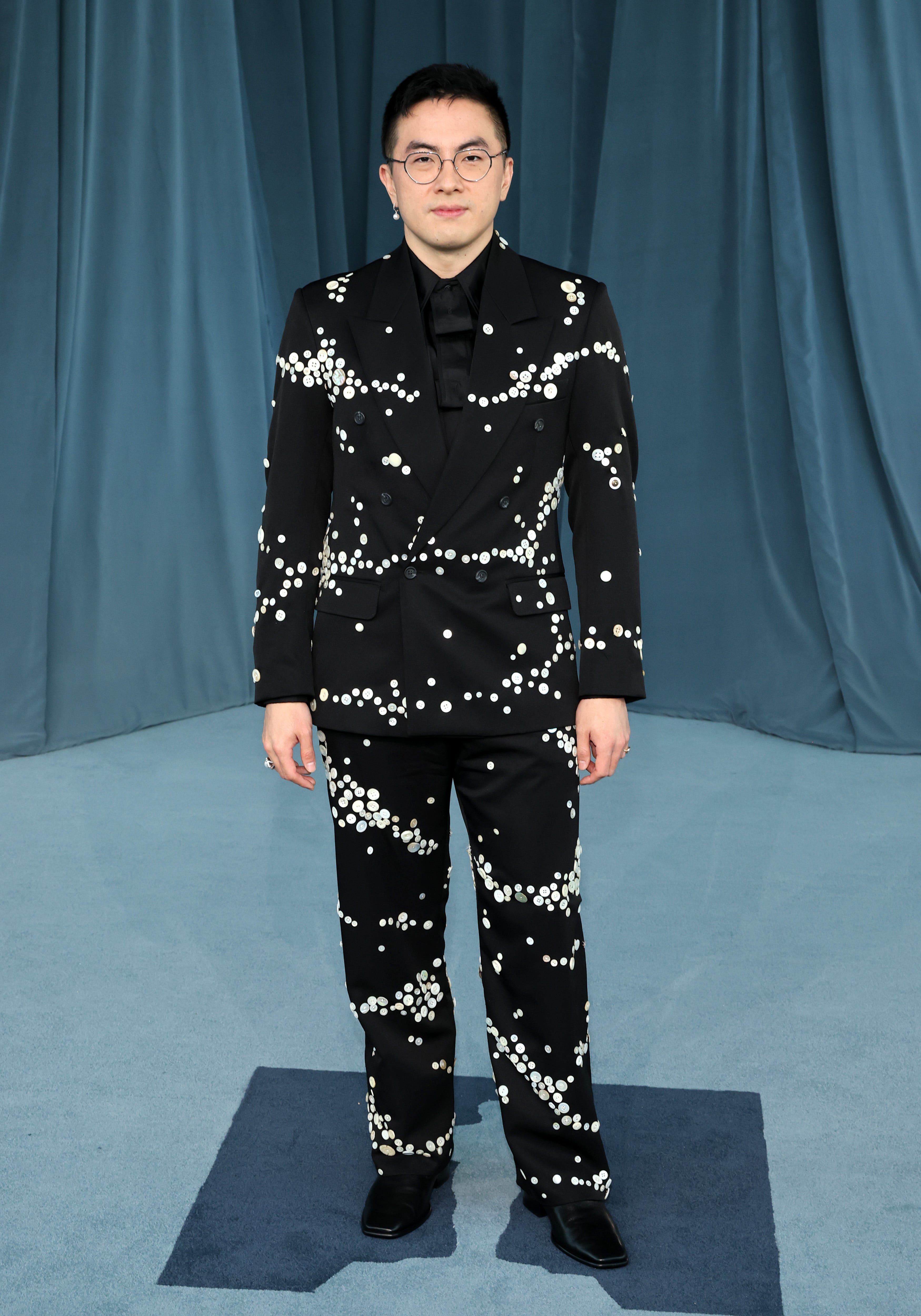 Bowen Yang at the Academy Museum Gala in Los Angeles.