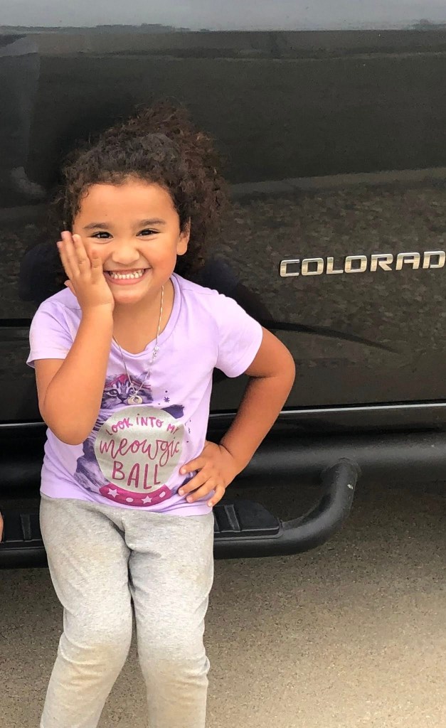 Melodee was seen driving in a car with her mom across the country earlier this month, police said.