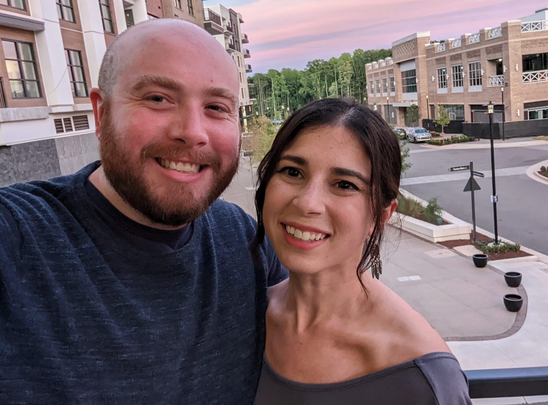 The writer and her partner posing in North Carolina.