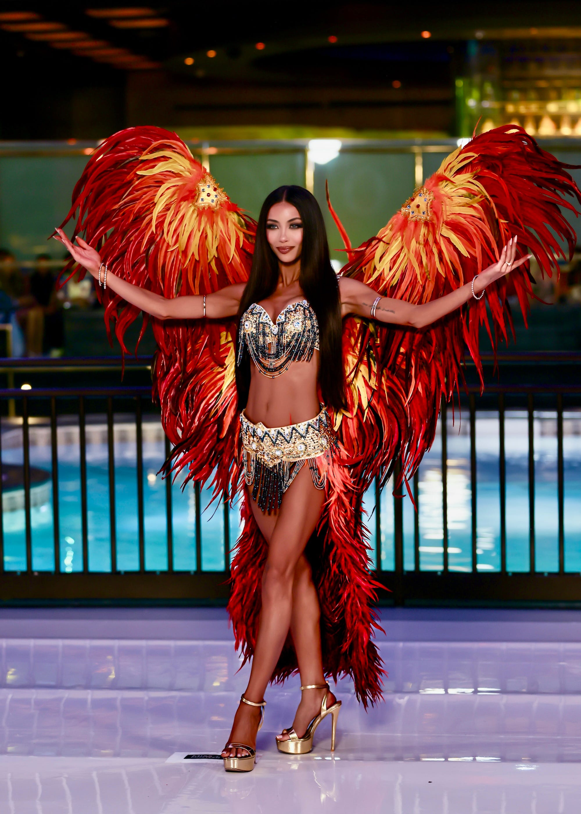 Miss Arizona Elexes SaRay Richardson in the 2025 Miss USA costume contest.