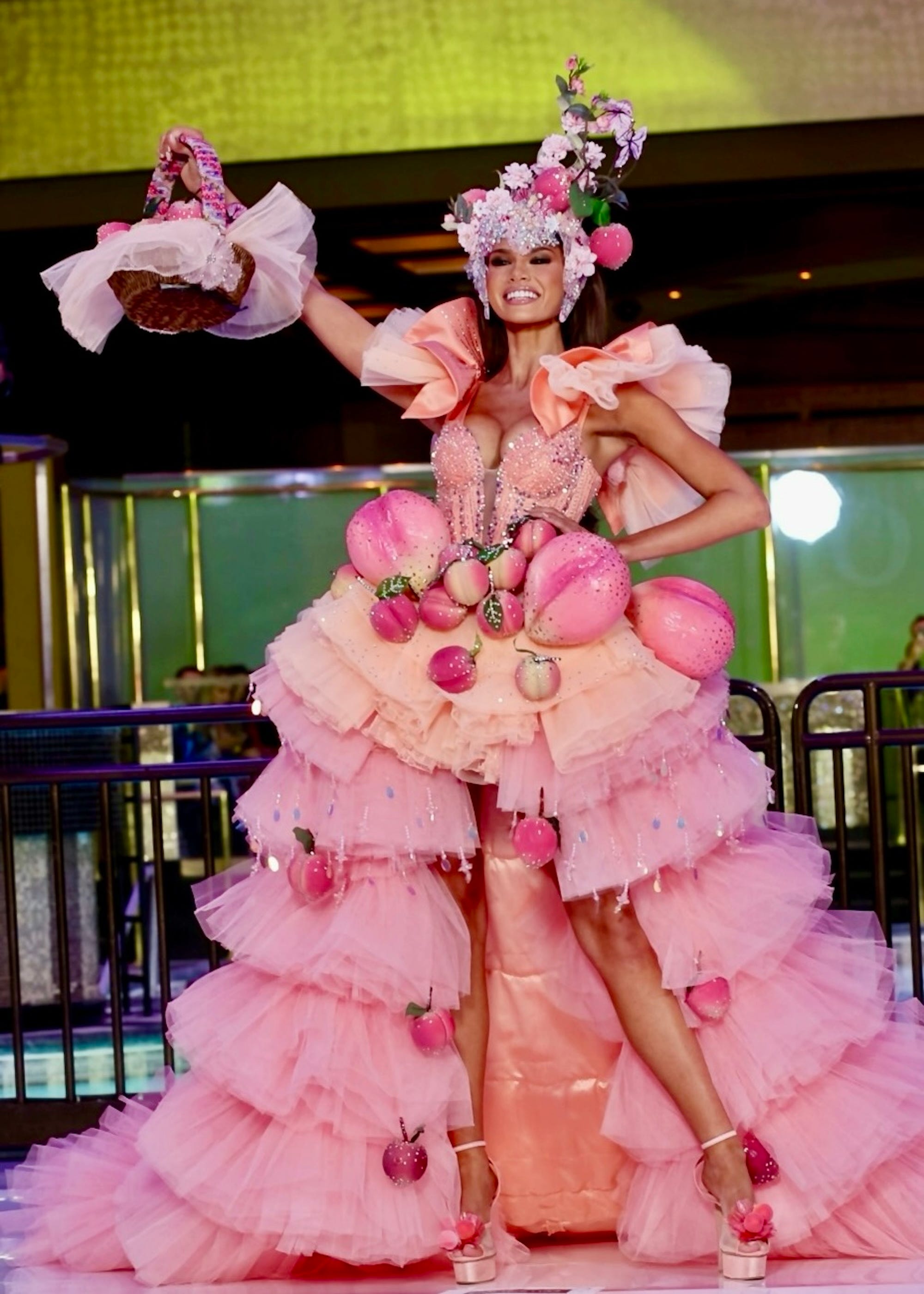 Miss Georgia Savannah Miles in the 2025 Miss USA costume contest.