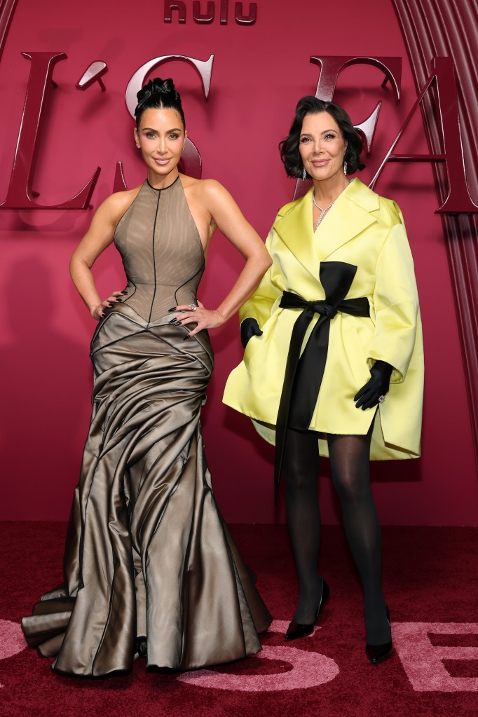 Kim Kardashian and Kris Jenner at the World Premiere of Hulu's 