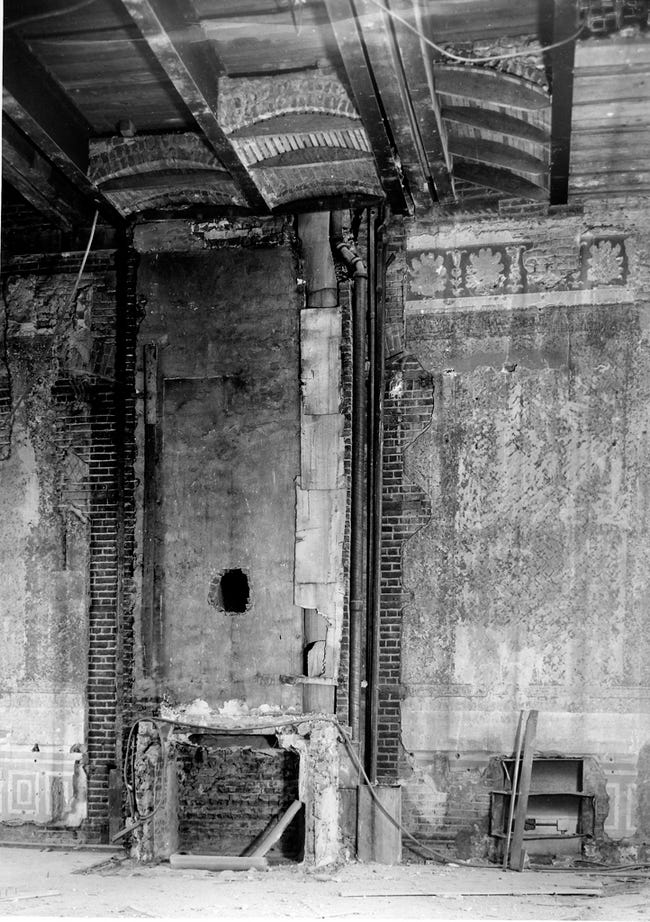 The East Room during the Truman renovation.