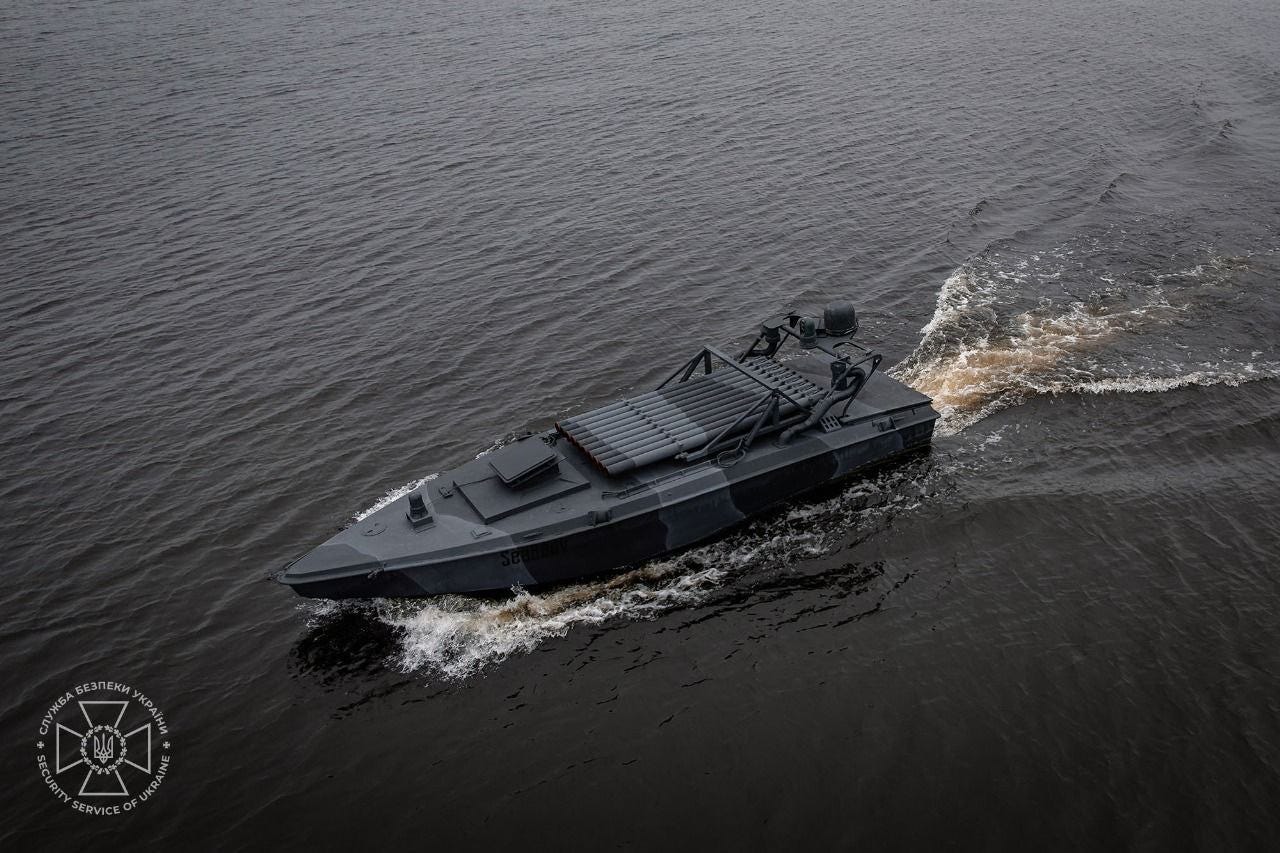 A Ukrainian naval drone seen in October 2025.