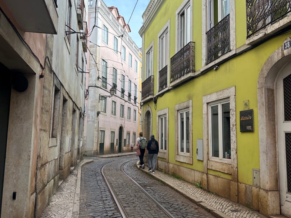 View of street in Lisbon