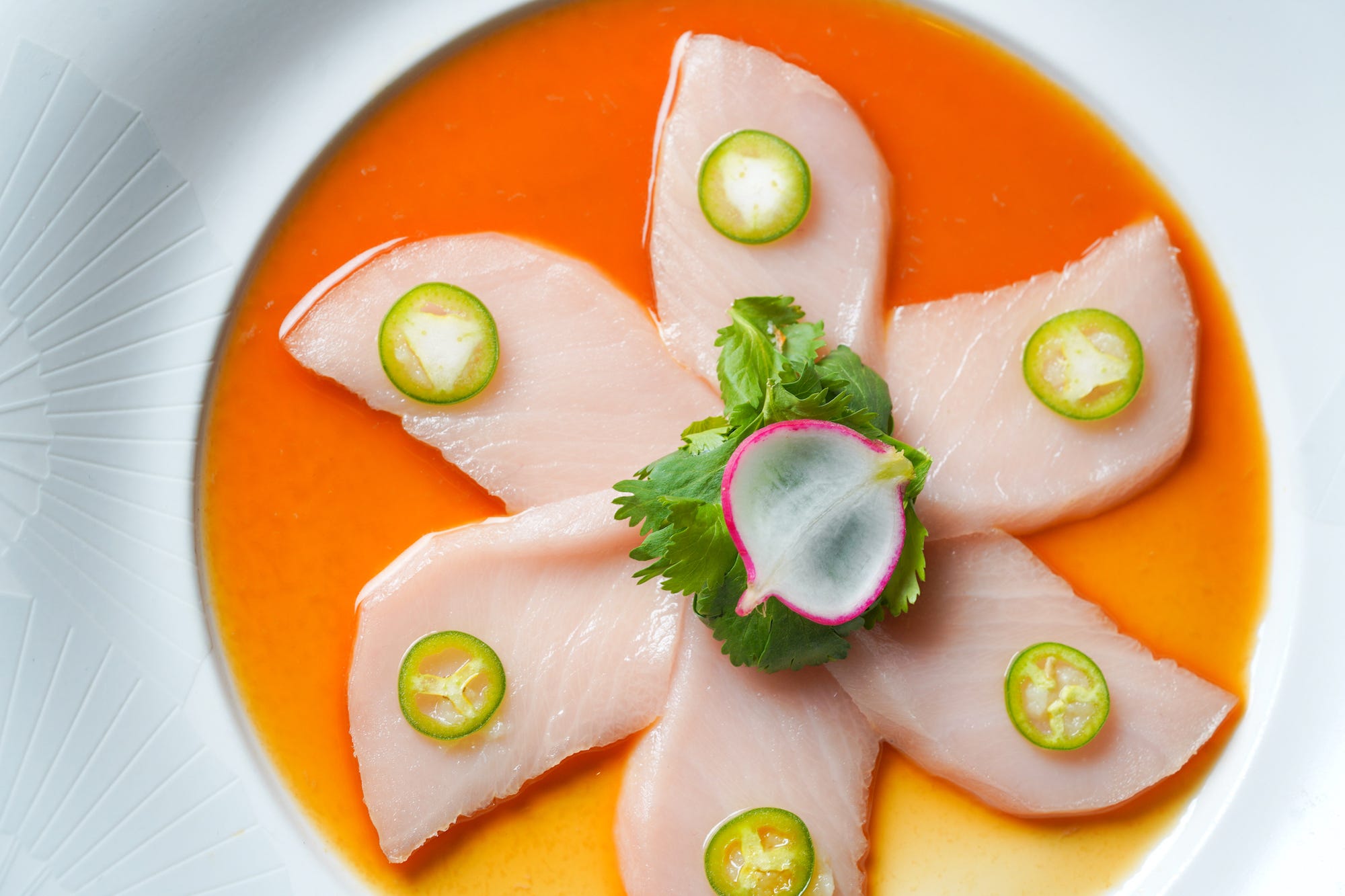 Yellowtail sashimi from Nobu