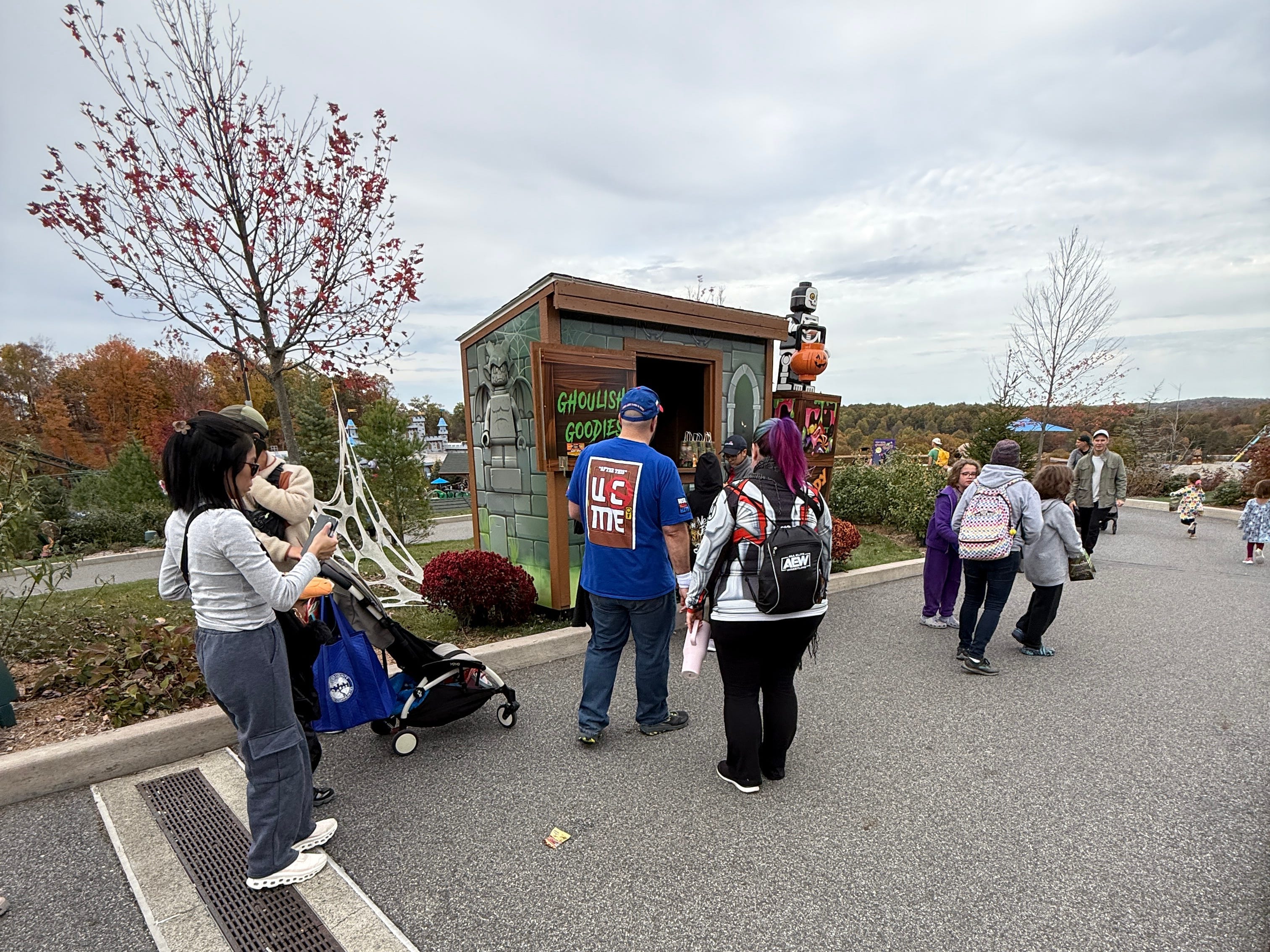 People standing in line for candy