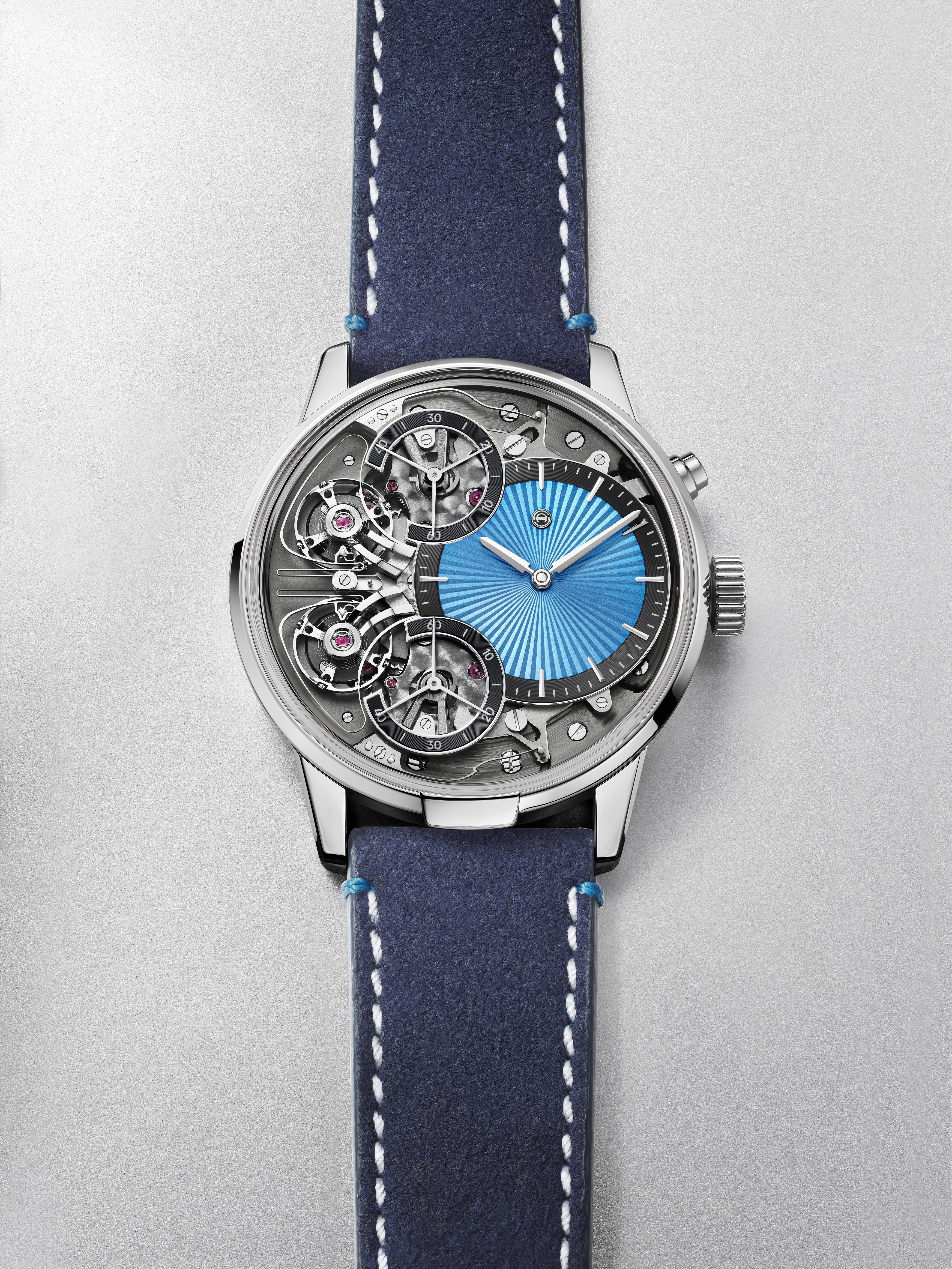 The Mirrored Force Resonance Ice Blue watch from Armin Strom.