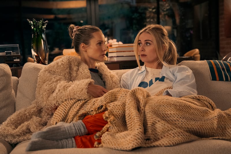 Kristen Bell and Justine Lupe